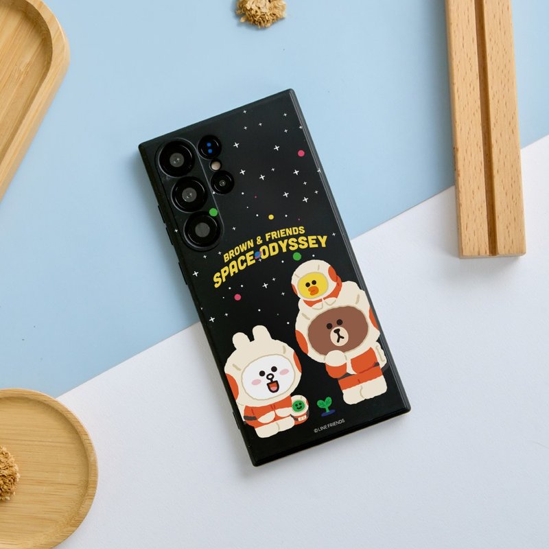 LINE FRIENDS经典-太空萌芽纯色硅胶SAMSUNG手机壳 - 手机壳/手机套 - 塑料 多色