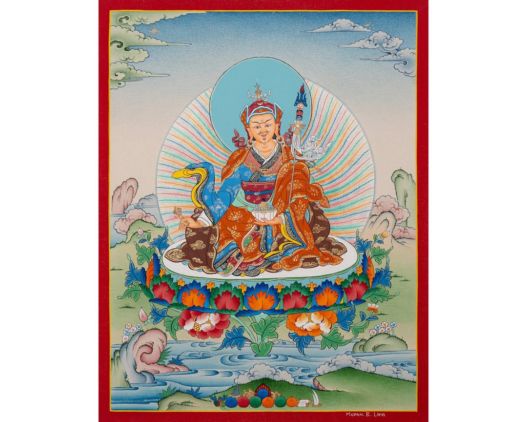 详细的上师唐卡用于灵修实践 - 墙贴/壁贴 - 其他材质 多色