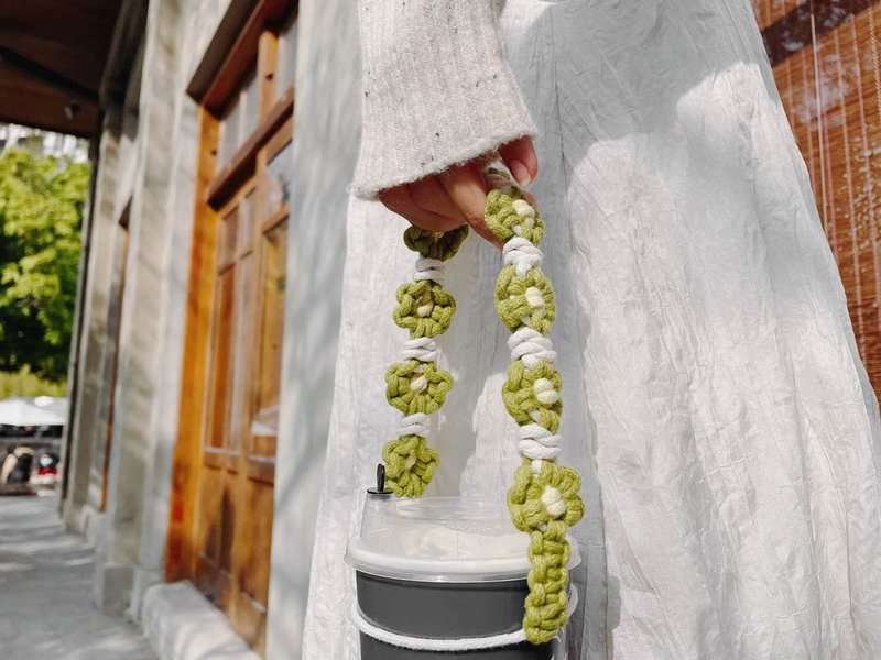 一串小花-编织可调式饮料提绳 编织发带 - 其他 - 棉．麻 多色