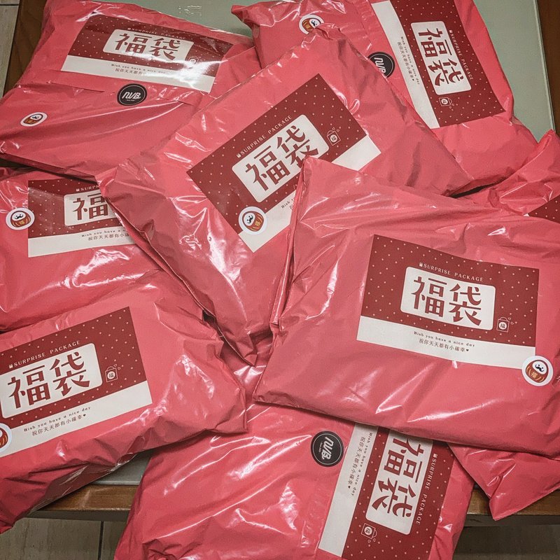 超值福袋 - 零钱包 - 棉．麻 粉红色