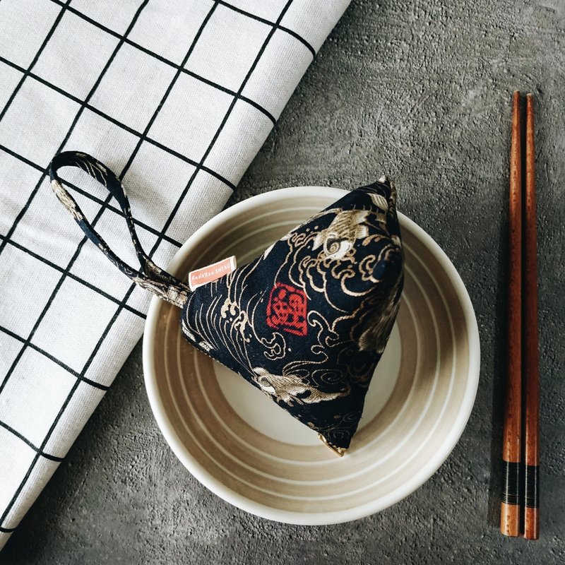 年年有鱼 三角零钱包-客人专属下单(黄色) - 零钱包 - 棉．麻 多色