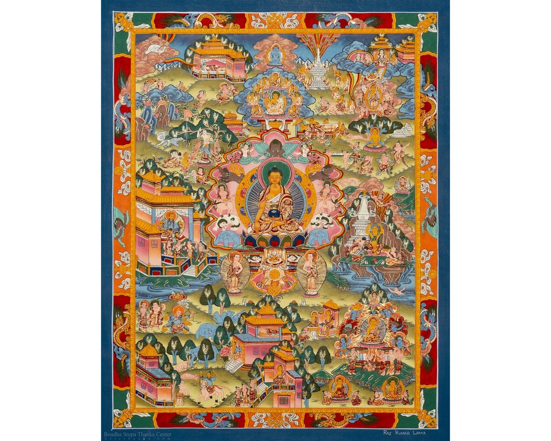 佛陀生平唐卡绘画 - 墙贴/壁贴 - 其他材质 多色