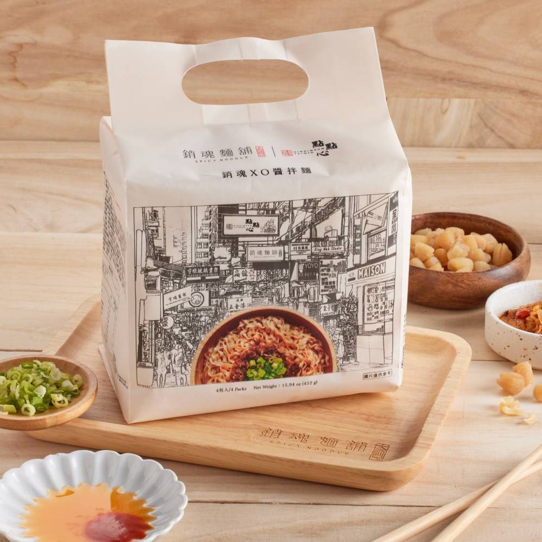 【点点心大师兄销魂面铺联名】-销魂XO酱拌面4入两袋 - 面/面线/米粉 - 其他材质 