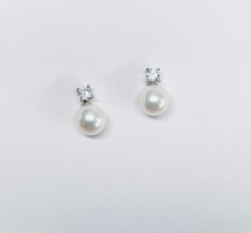 PJ.古典 可动式珍珠耳环 - 耳环/耳夹 - 珍珠 