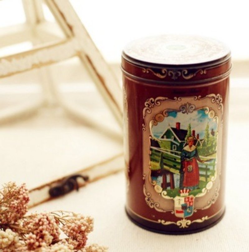 【好日恋物】荷兰VINTAGE/Echte Zaansche Koeken铁盒 - 收纳用品 - 其他金属 多色