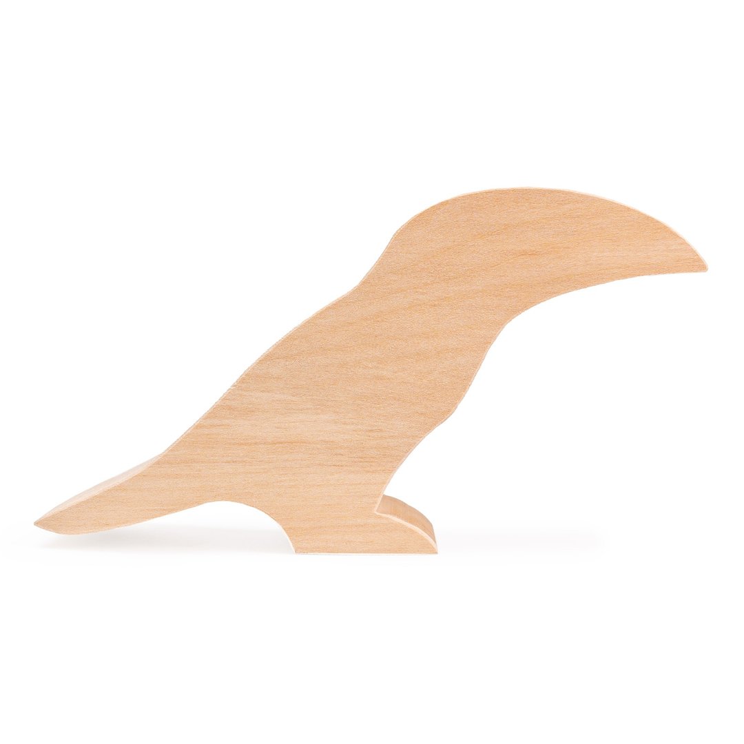 Toucan Bird Carving Blank 大嘴鸟雕刻木料 - 零件/散装材料/工具 - 木头 咖啡色