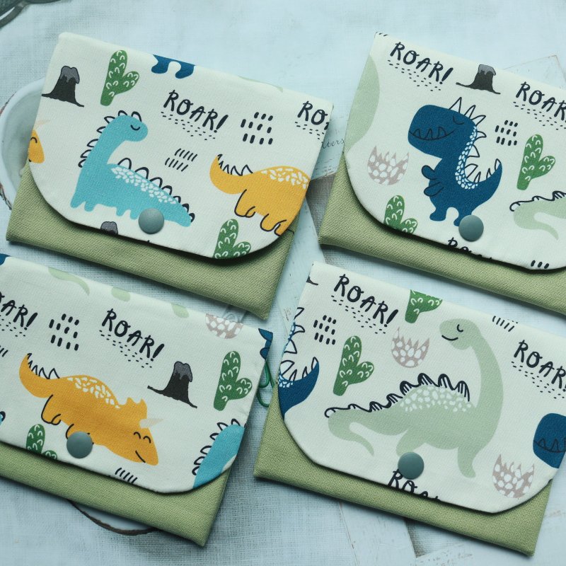 小恐龙 面纸包 卫生纸 袖珍面纸套 卫生棉包 随身小包 - 其他 - 棉．麻 