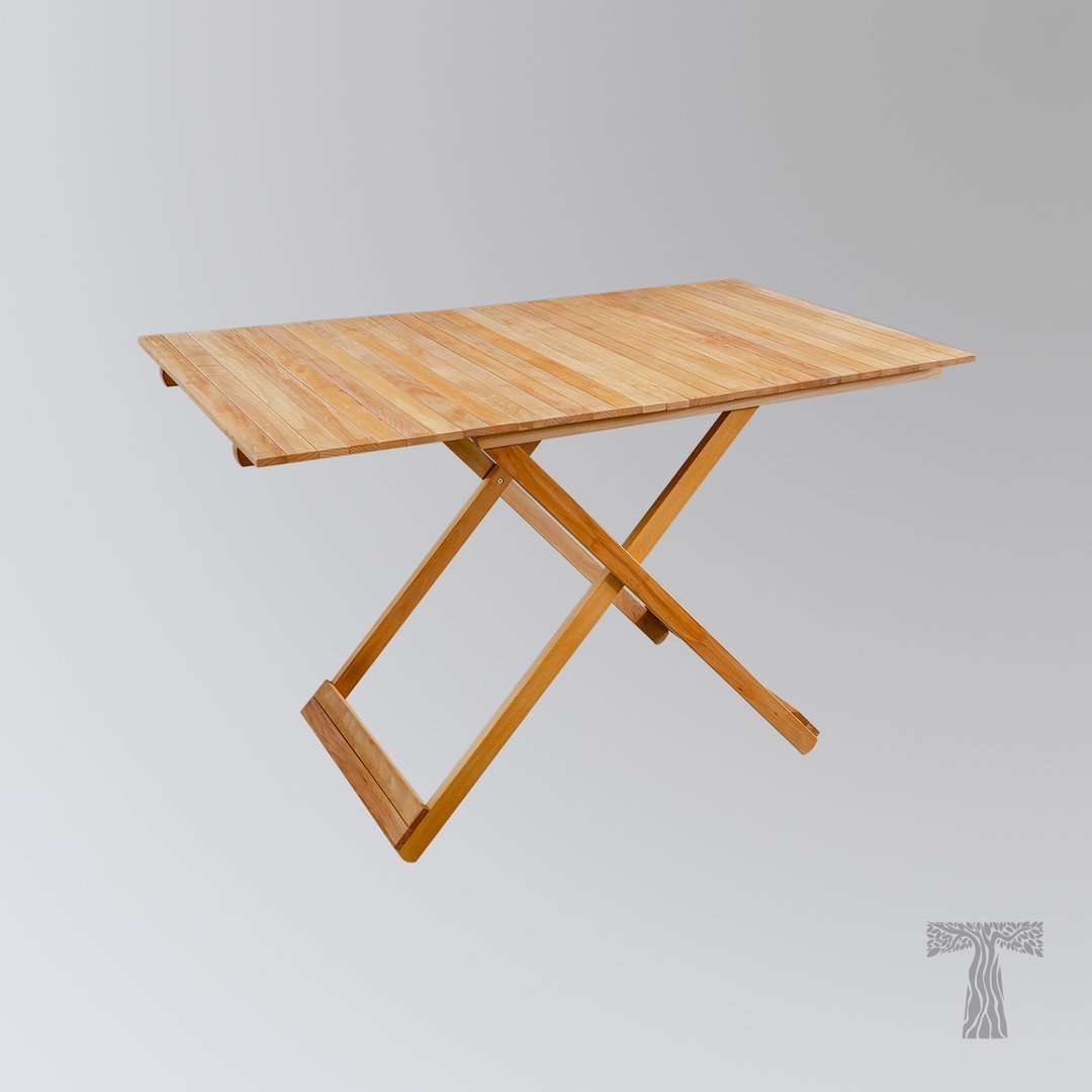 Folding table L, wooden folding picnic table / Car Table/Picnic Table - 餐桌/书桌 - 木头 咖啡色