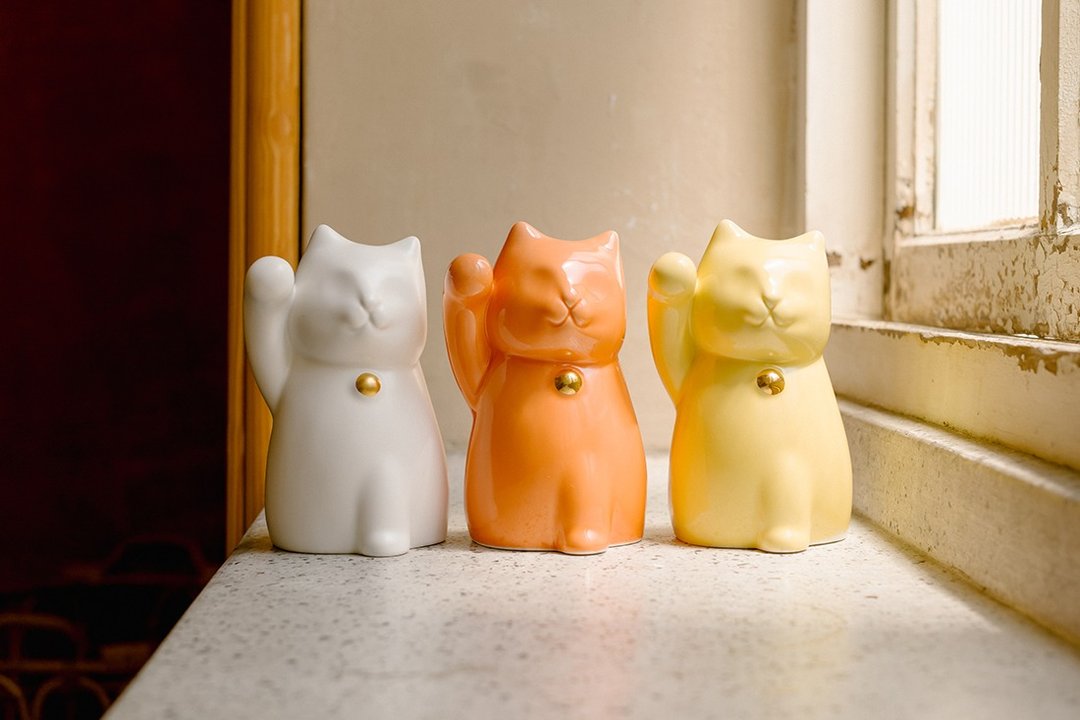 【胖猫扑满】招财猫 存钱筒 礼物  招财 开店礼 送礼 - 摆饰 - 其他金属 多色
