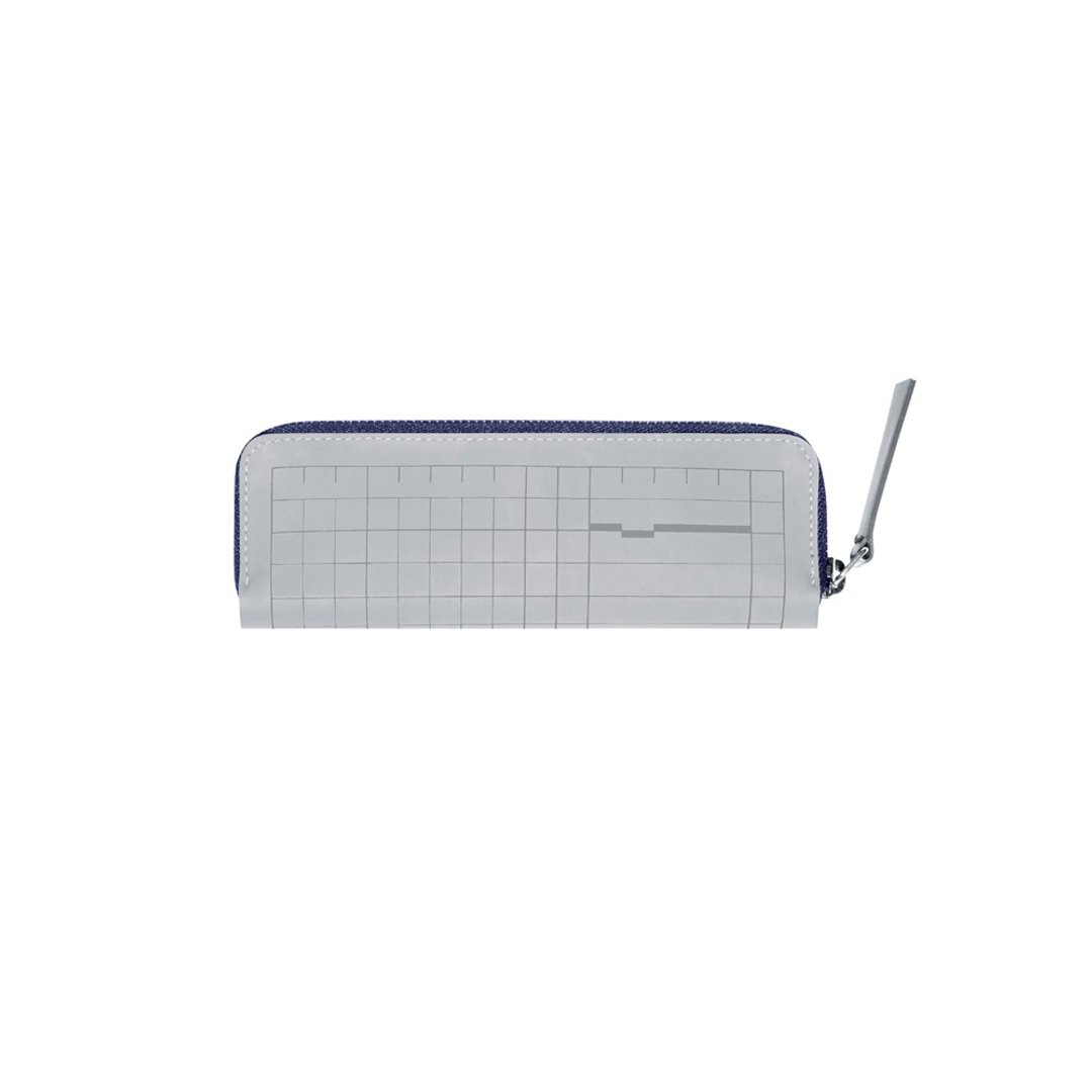 多功能收纳包 HALF 笔袋 - 泼墨灰 - Cutting Mat 系列 - 铅笔盒/笔袋 - 乳胶 灰色