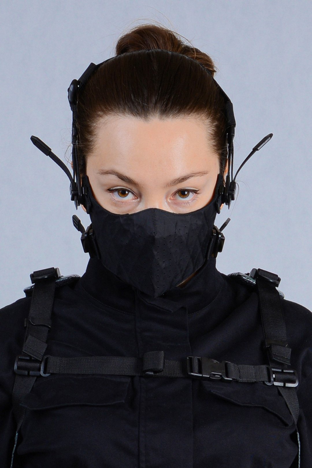 赛博庞克面具 可重复使用的 x-pac cosplay 过滤面具 Techwear 面具 - 面膜/冻膜 - 其他材质 黑色