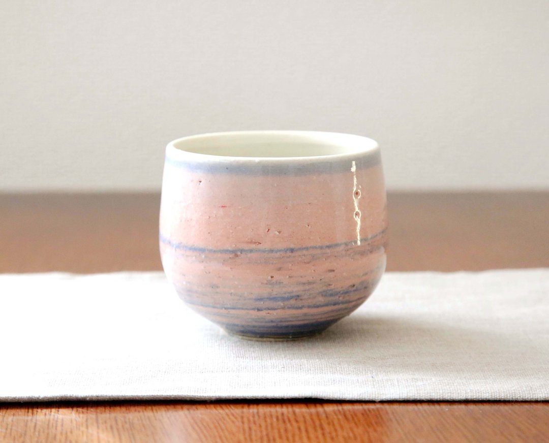 Kneaded large cup / sunset gradation 2 - 其他杯子 - 陶 粉红色