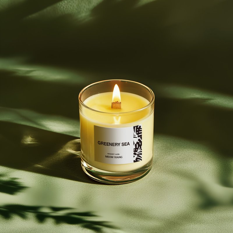 M06 青绿色树海 系列商品/蜡烛/扩香瓶/香氛喷雾 - 蜡烛/烛台 - 蜡 
