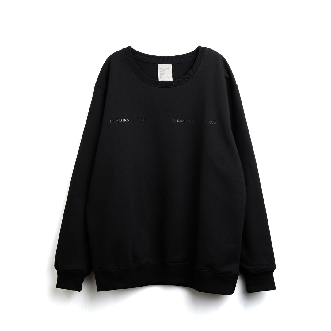 Wave Sweater - 中性连帽卫衣/T 恤 - 棉．麻 黑色