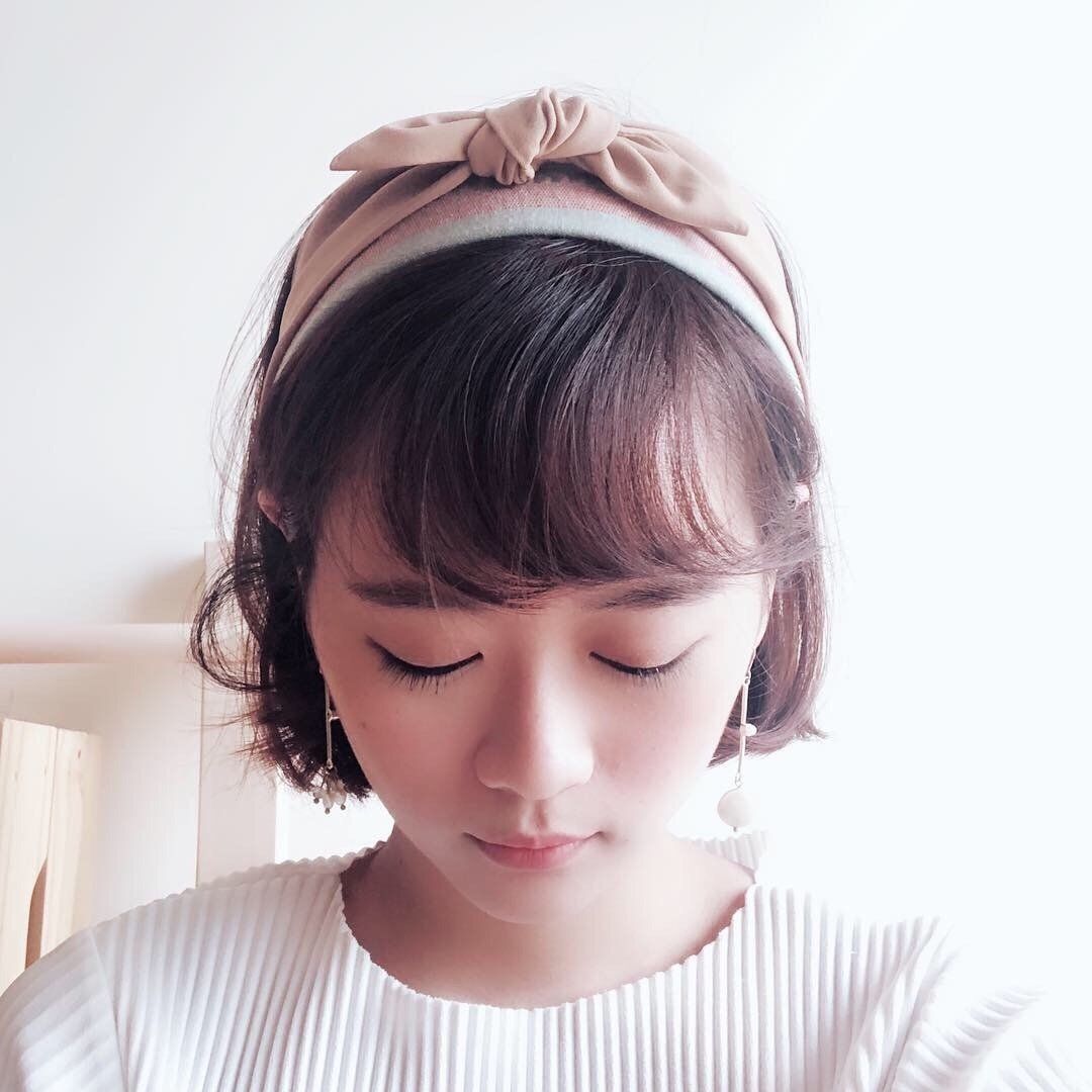 百里香  三用松紧发带 好烦小姐 howfan - 发带/发箍 - 棉 橘色
