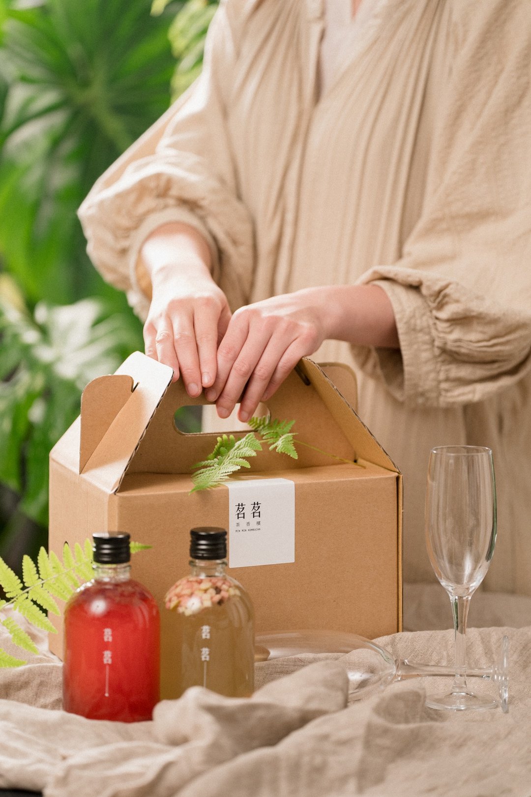 茗茗茶香槟 永续精品康普茶 睡好睡饱组6瓶入(野草茶/南非国宝茶) - 茶 - 新鲜食材 