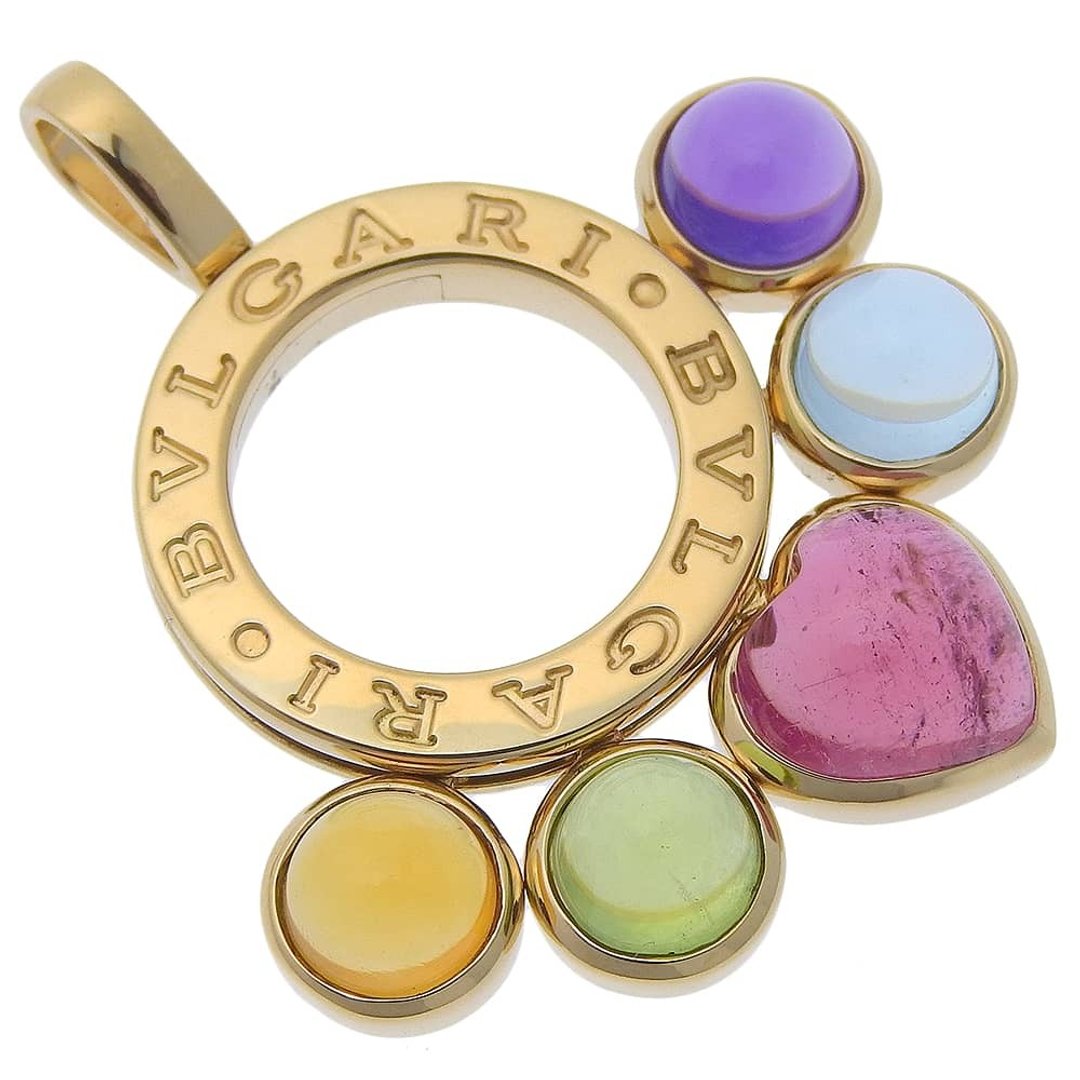 【日本直送】宝格丽 BVLGARI Allegra 坠饰 18K 黄K金 缤纷色彩 约 9.9 克 женские 【二手品】 - 项链 - 贵金属 金色