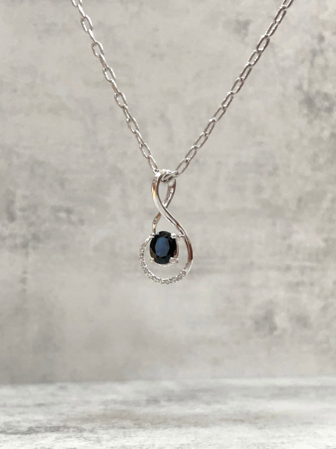 蓝宝石吊坠 天然刚玉 南非钻石 14K K585 Sapphire pendant - 项链 - 宝石 