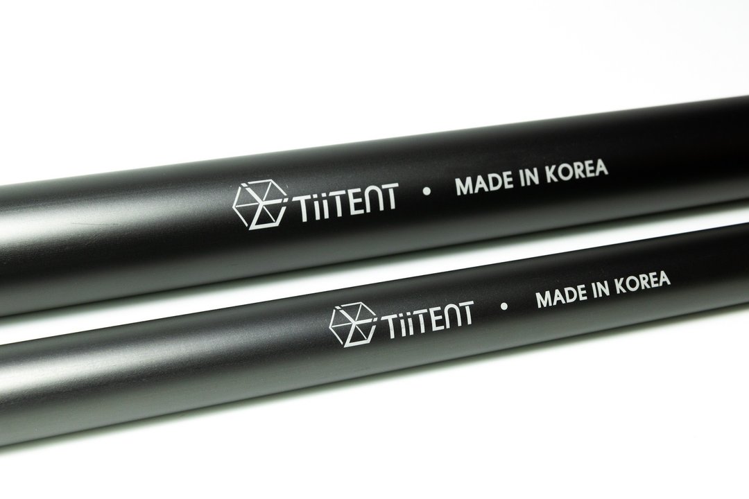 TiiTENT 铝合金伸缩营柱 钛灰 - 露营用品 - 其他金属 黑色