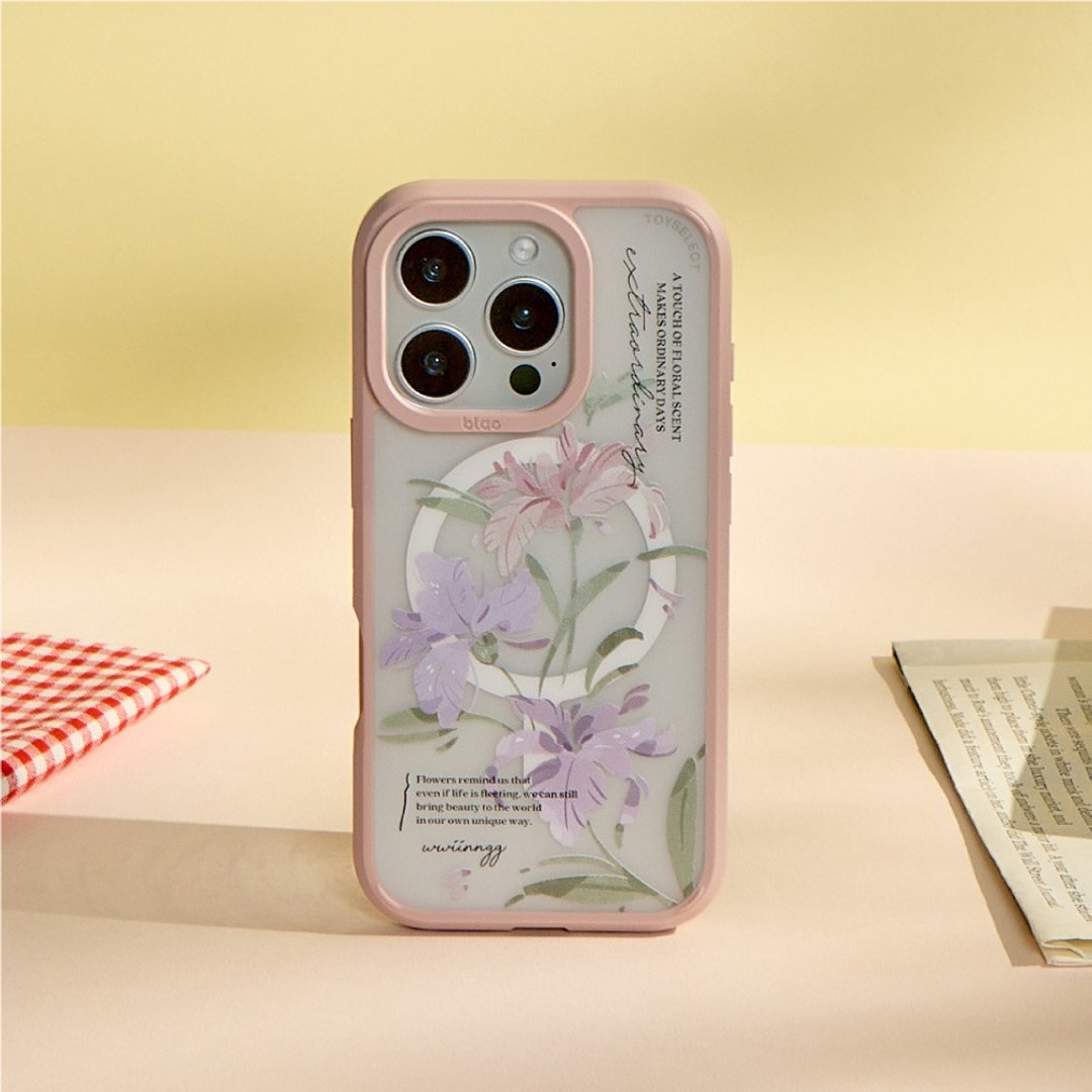 wwiinngg鸢尾花极光雾透MagSafe iPhone手机壳 - 手机壳/手机套 - 塑料 多色