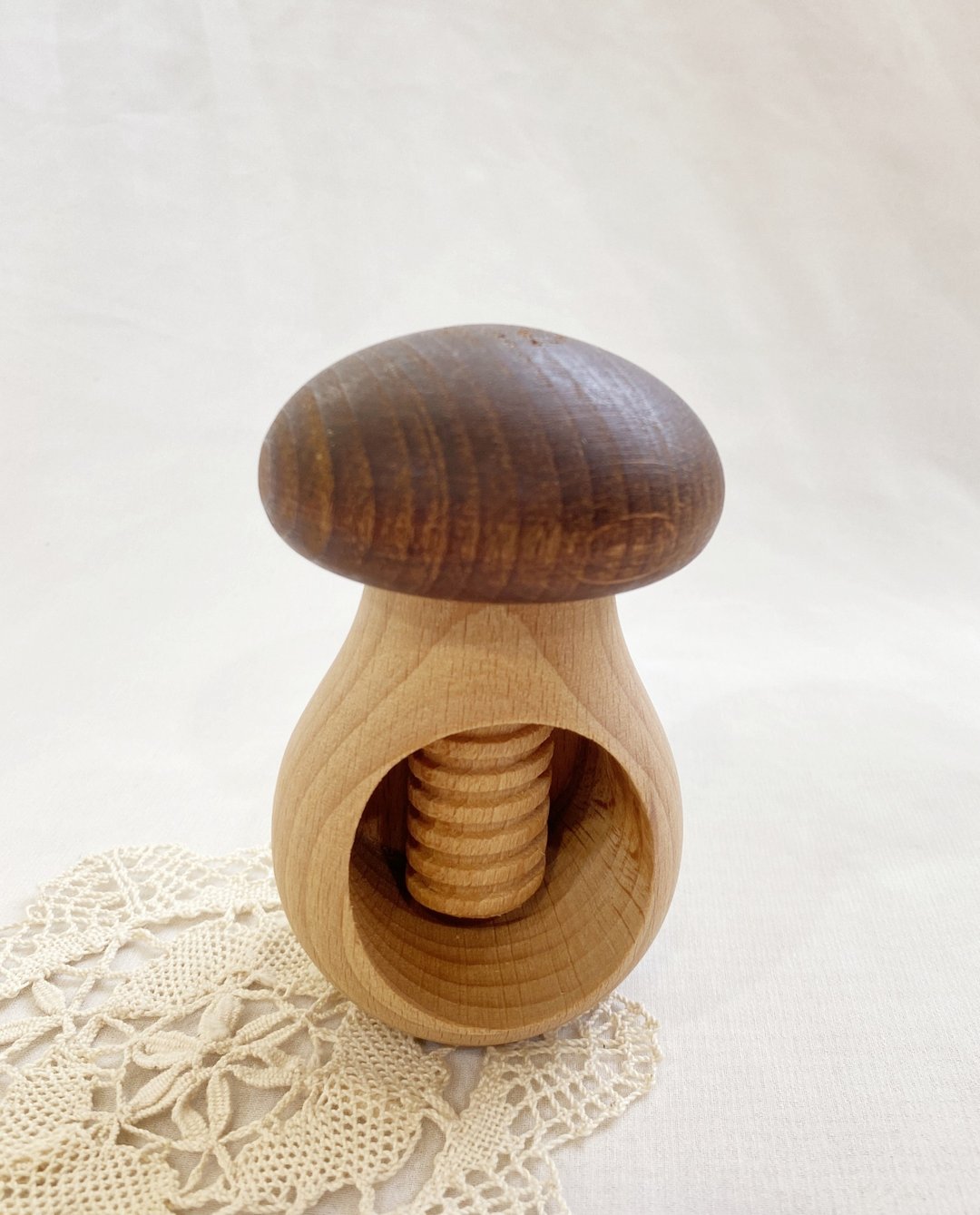 【好日恋物】德国vintage木制蘑菇造型核桃钳坚果剥壳器DIY工艺 - 其他 - 木头 咖啡色