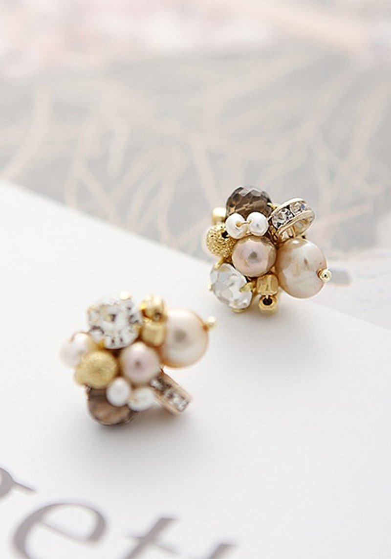 【Luce Costante】 Antique 耳环 / LC-15122 (针式) - 耳环/耳夹 - 其他金属 金色