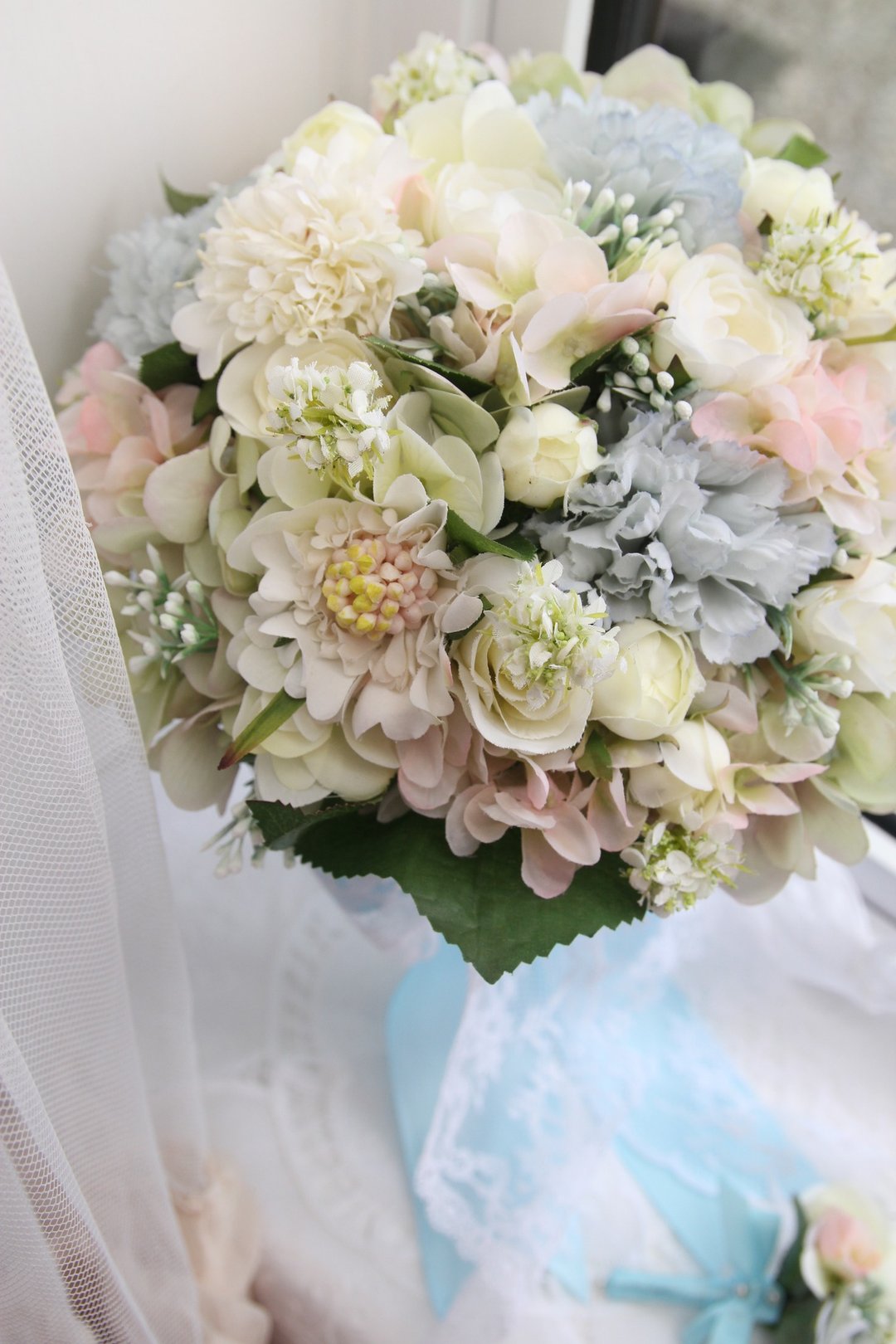 RESERVED Listing for custom Hui Ya Yang Wedding Package - 胸针 - 植物．花 粉红色