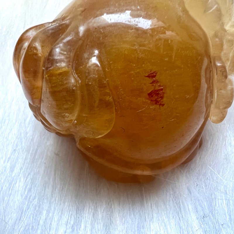 兔毛黄萤石龙龟 | 水晶 | 水晶龙龟 | 水晶摆件 - 摆饰 - 水晶 黄色