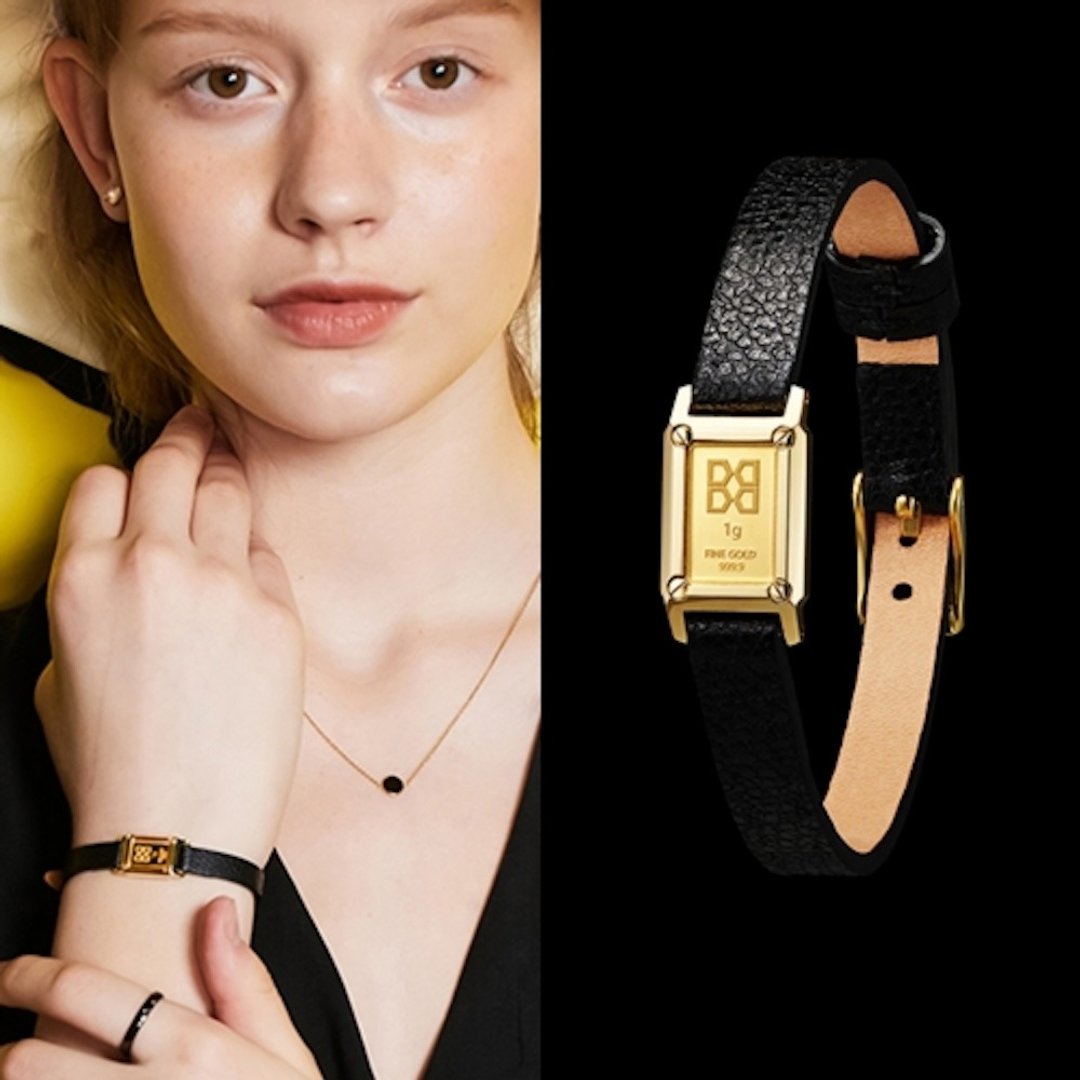 GRAM GOLD BAR WATCH BRACELET_Epsom - 手链/手环 - 24k 金 金色