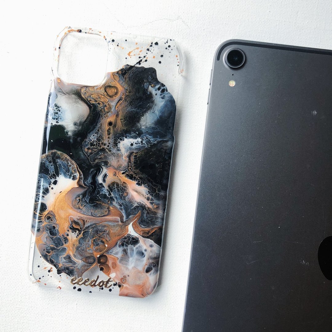 IPHONE 11 PRO MAX | 黑铜铁锈 | 手绘电话壳 - 手机壳/手机套 - 塑料 