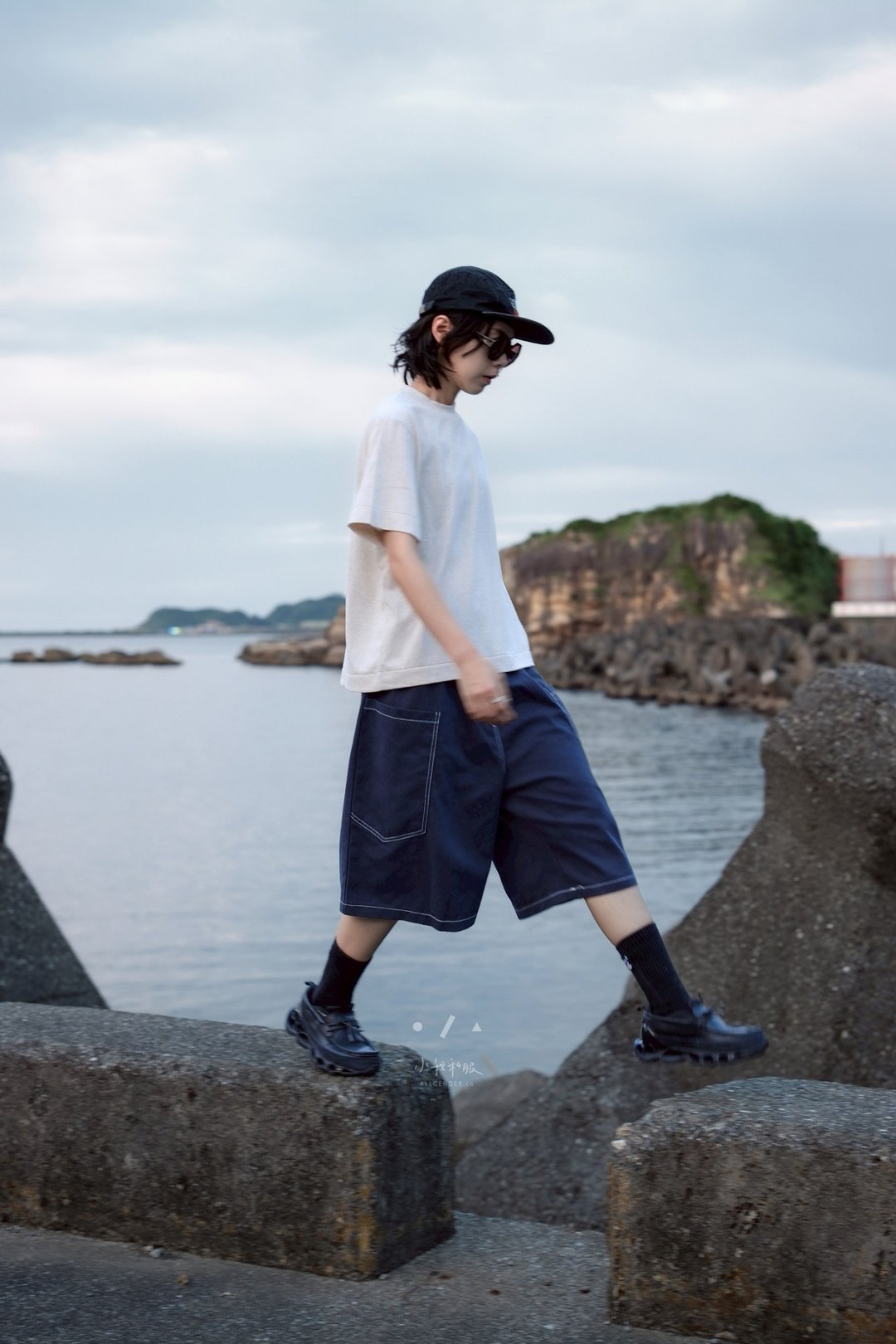 基础代谢小版短袖TEE - 2色 -  燕麦色 - 女装 T 恤 - 棉 白色