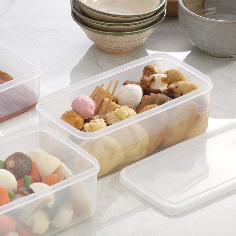 日本inomata 日制冷藏冷冻食材保鲜盒-3入-多款可选 - 便当盒/饭盒 - 塑料 白色