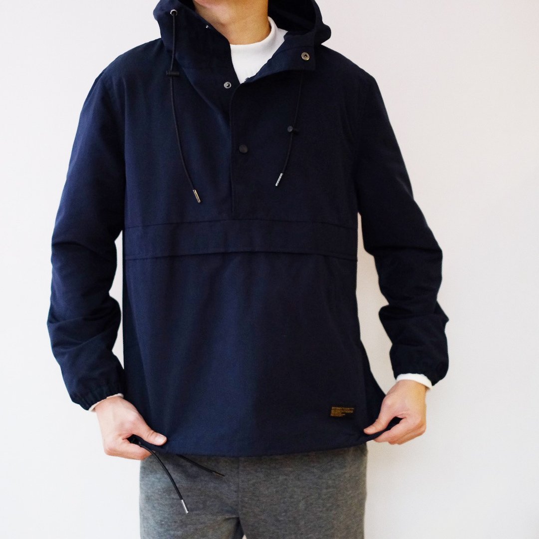 防拨水机能风衣 Water Resistant Anorak Jacket /套头/秋冬大衣 - 女装西装外套/风衣 - 棉 蓝色