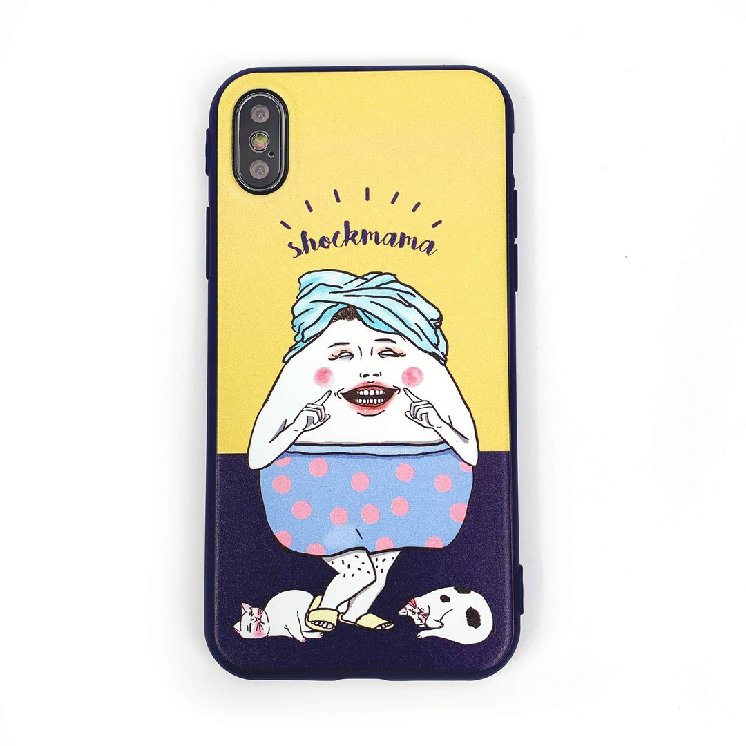 美蛋出浴图 - iPhone 手机壳 (全软壳) - 手机壳/手机套 - 塑料 蓝色