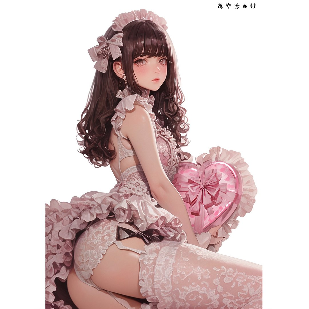 【12月新品6】07-111-0199 人物贴纸 性感情人节女孩 - 贴纸 - 纸 