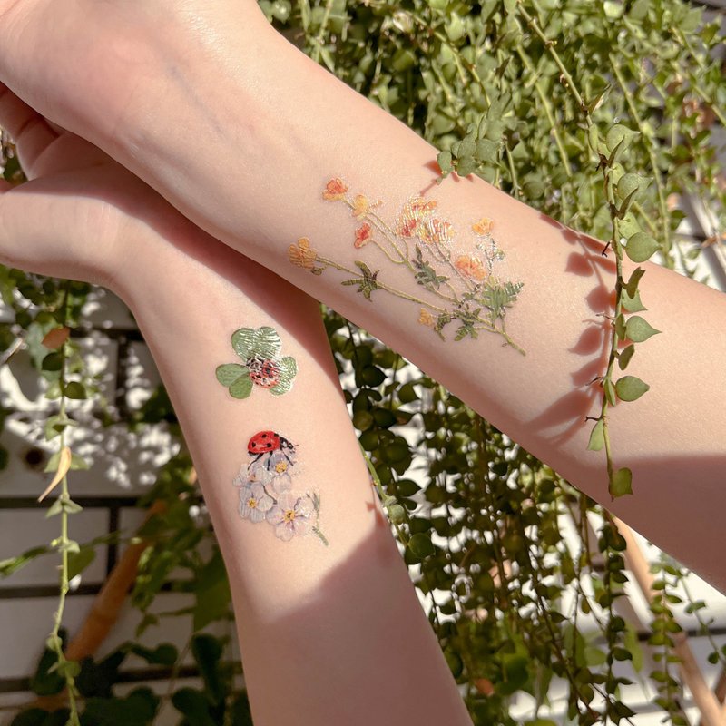 【大米创意】庭植春醒X苑华春绽   感压及纹身贴纸 - 纹身贴 - 其他材质 