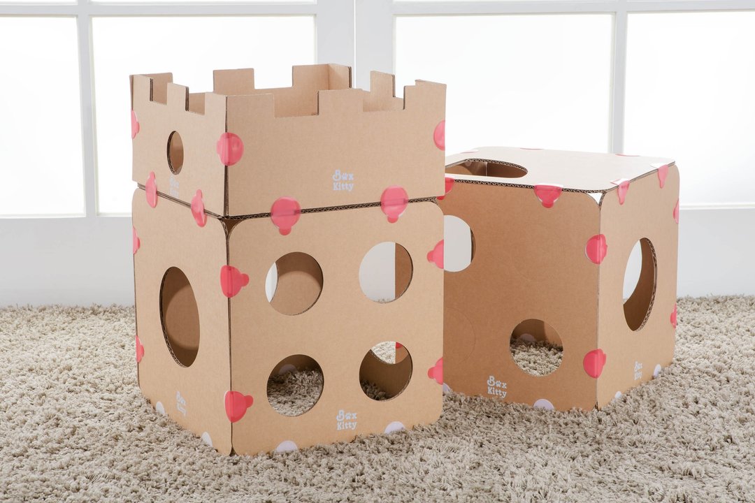 暖心价 BoxKitty 百变猫屋 苏格兰爱丁堡 - 床垫/笼子 - 纸 白色