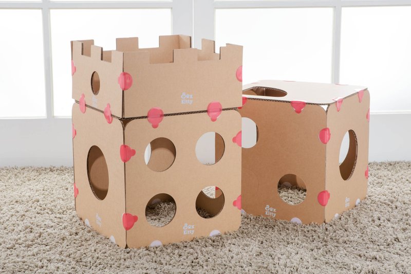 暖心价 BoxKitty 百变猫屋 苏格兰爱丁堡 - 床垫/笼子 - 纸 白色