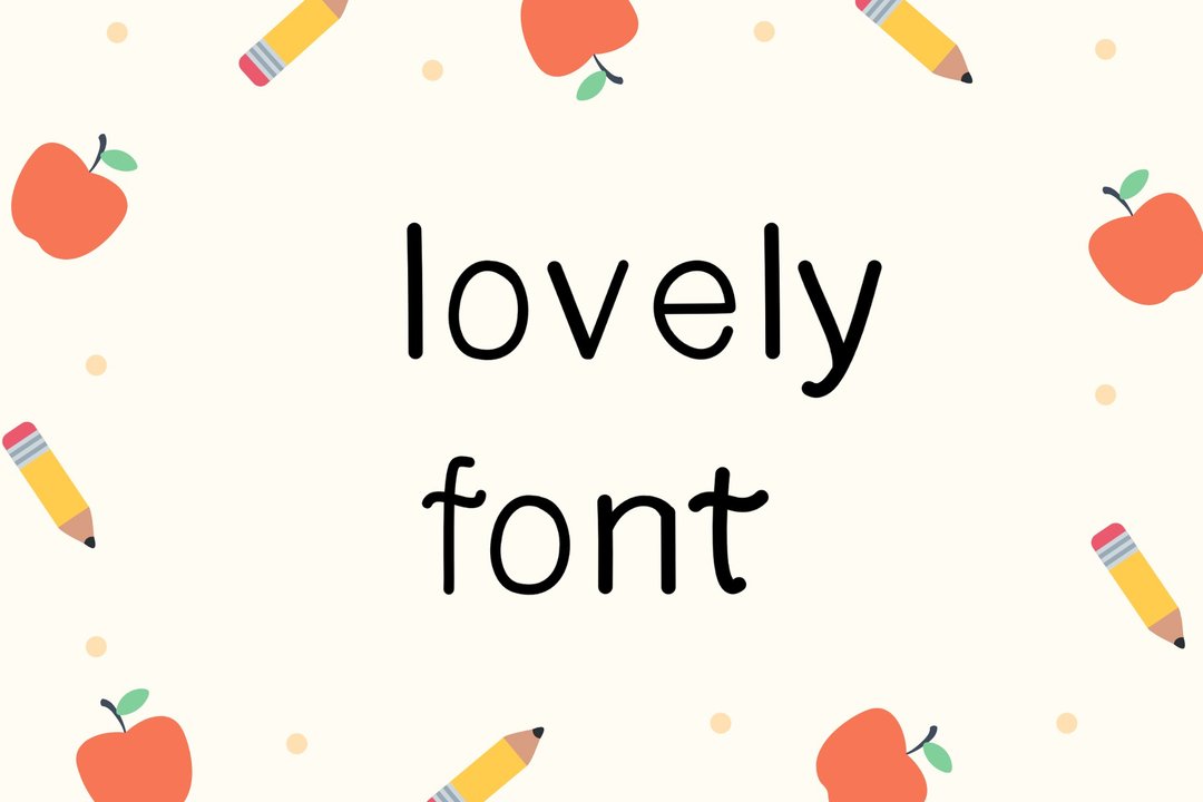 Lovely font - 字体设计 - 其他材质 