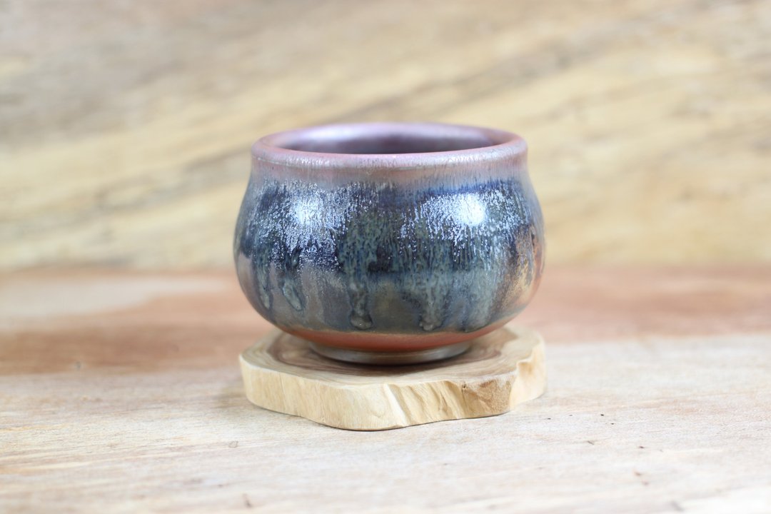 【母亲节礼盒】柴烧 天目釉 茶碗 陶艺名家叶敏祥手工作品 - 茶具/茶杯 - 陶 