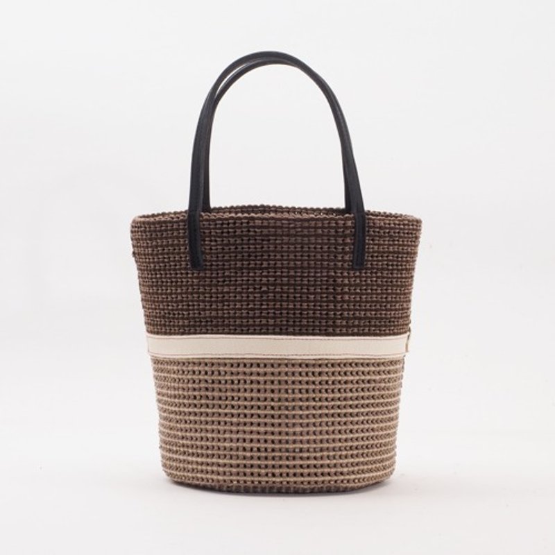 meshhandbag2/26.5×20.5×16/春夏/メッシュ/人工皮革＆本革/HB024 - 手提包/手提袋 - 真皮 