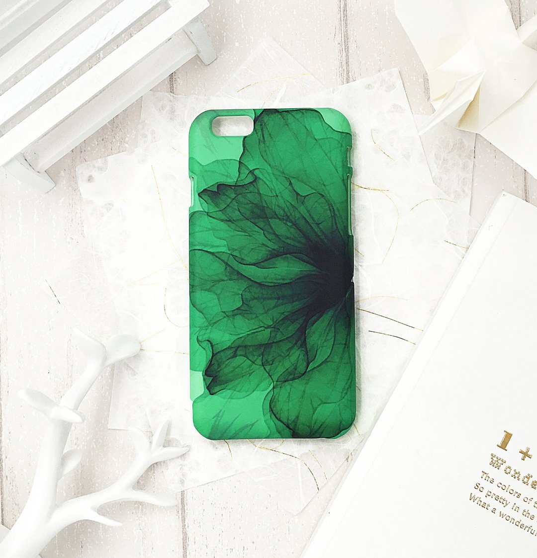 花脉-夏荫-iPhone原创手机壳/保护套 - 手机壳/手机套 - 塑料 绿色