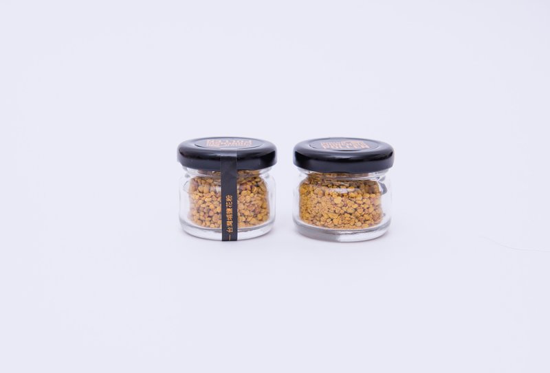 蜂蜜保健 l 台湾埔盐花粉 16g - 蜂蜜/黑糖 - 玻璃 黄色