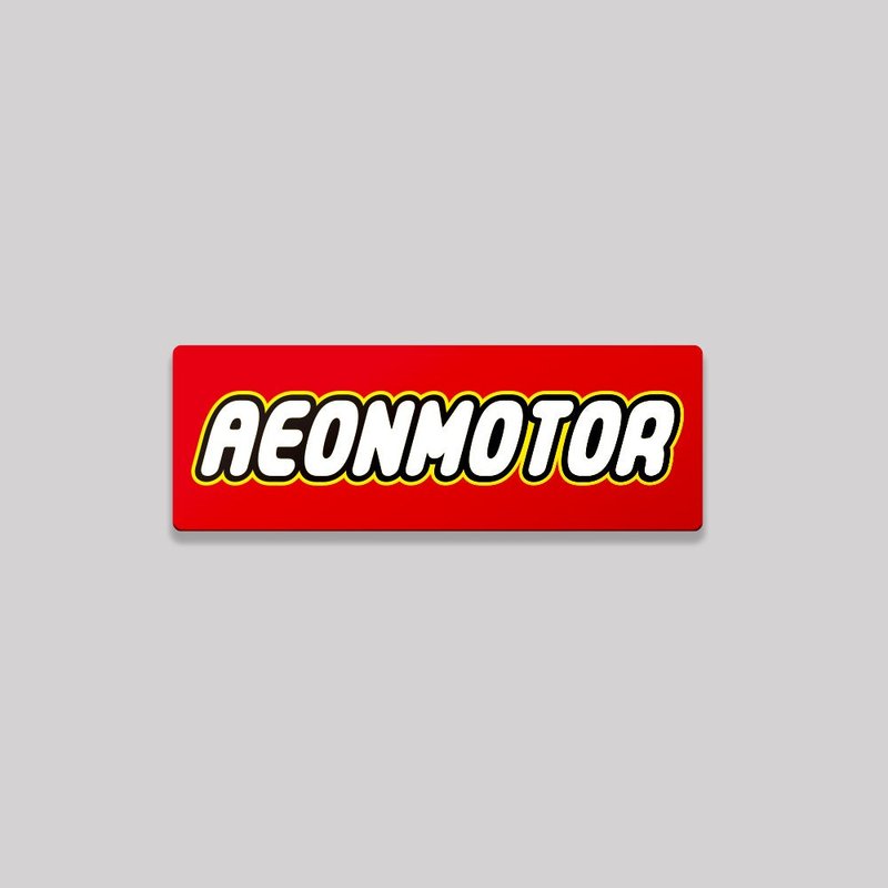 AEONMOTOR/TOY/铝牌饰贴 SunBrother孙氏兄弟 - 贴纸 - 铝合金 红色