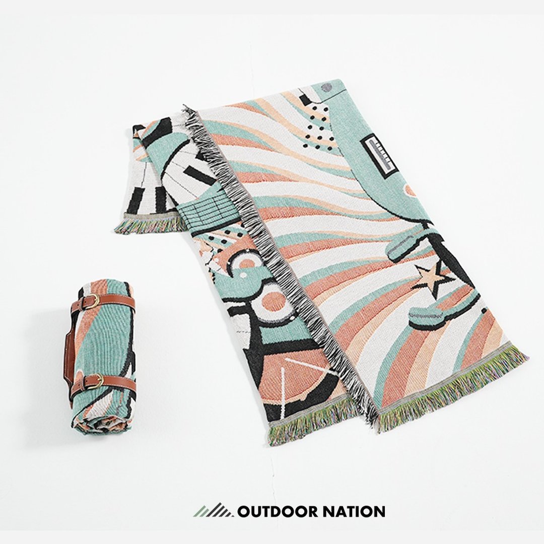 Outdoor Nation户外万用毯/ 加长版/ 周末夜摇摆 - 露营用品 - 聚酯纤维 