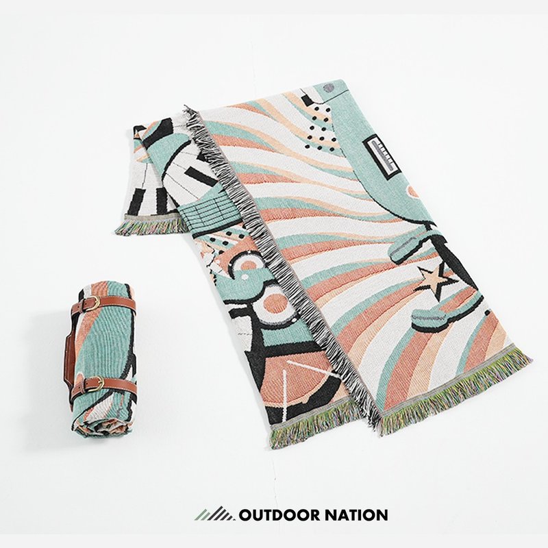 Outdoor Nation户外万用毯/ 加长版/ 周末夜摇摆 - 露营用品 - 聚酯纤维 