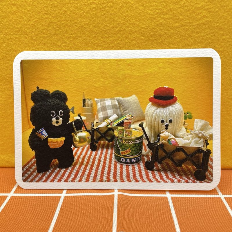 明信片准备露营 - 卡片/明信片 - 纸 