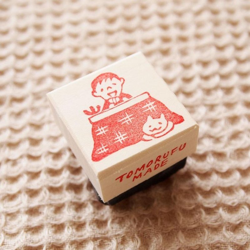 Eraser stamp "Kotatsu" - 印章/印台 - 木头 红色
