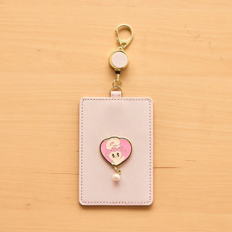 【Esther Bunny艾丝乐小兔】皮质伸缩票卡夹 7-11同款 - 证件套/卡套 - 人造皮革 粉红色