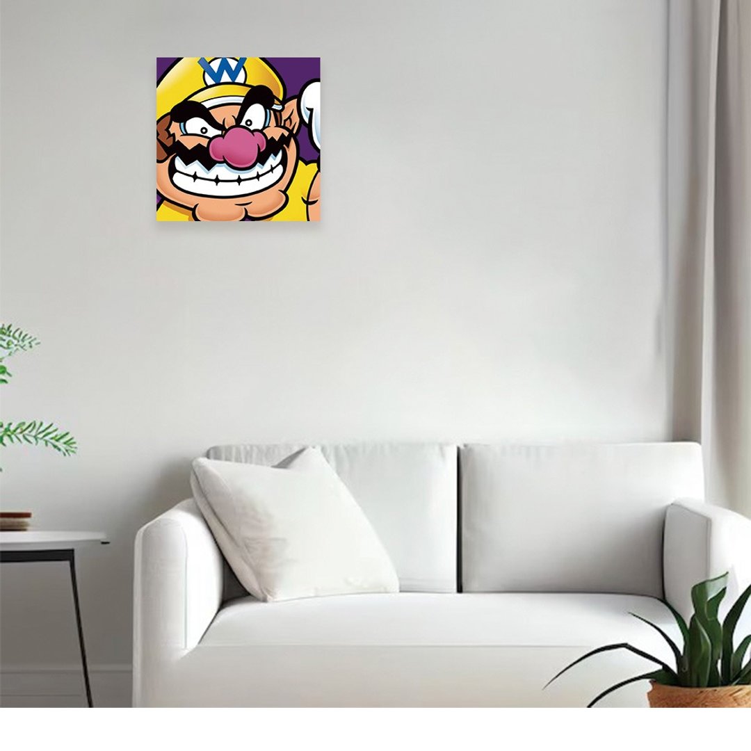 【任天堂超级玛利欧】无框挂画 限量壁画挂画  瓦利欧WORIO 40X40 - 海报/装饰画/版画 - 其他材质 
